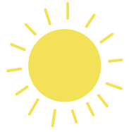 illustration of summer sun