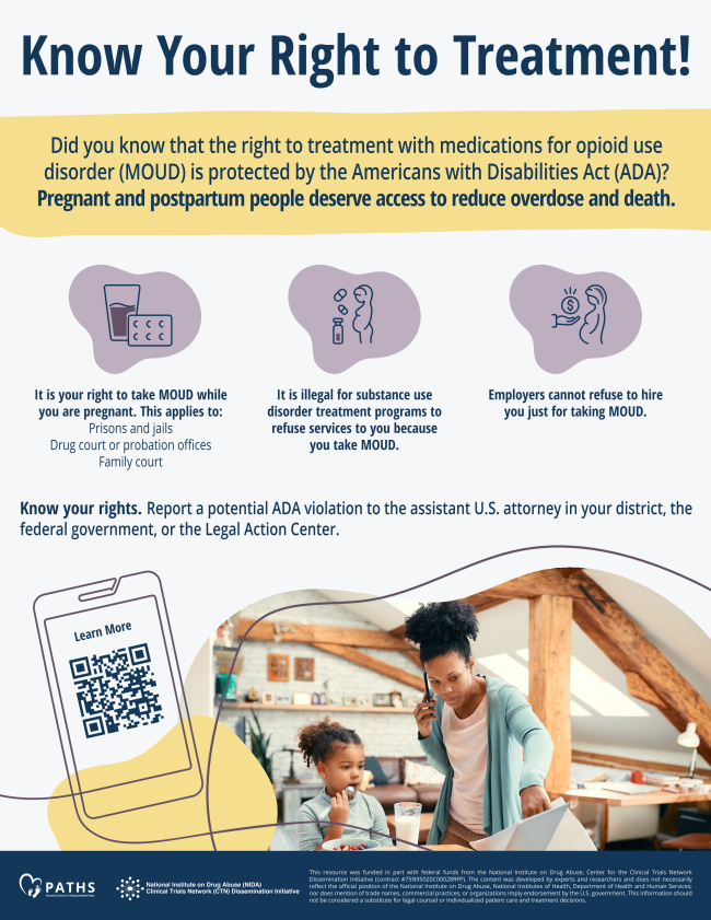 Screenshot of the poster with the heading Know your right to treatment!