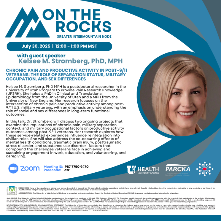 On the Rocks July 2025 presentation